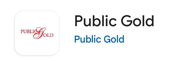 Aplikasi Public Gold di app store