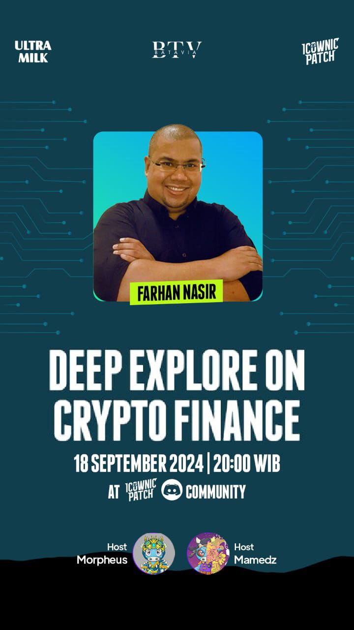 Poster webinar Deep Explore on Crypto Finance, 18 September 2024