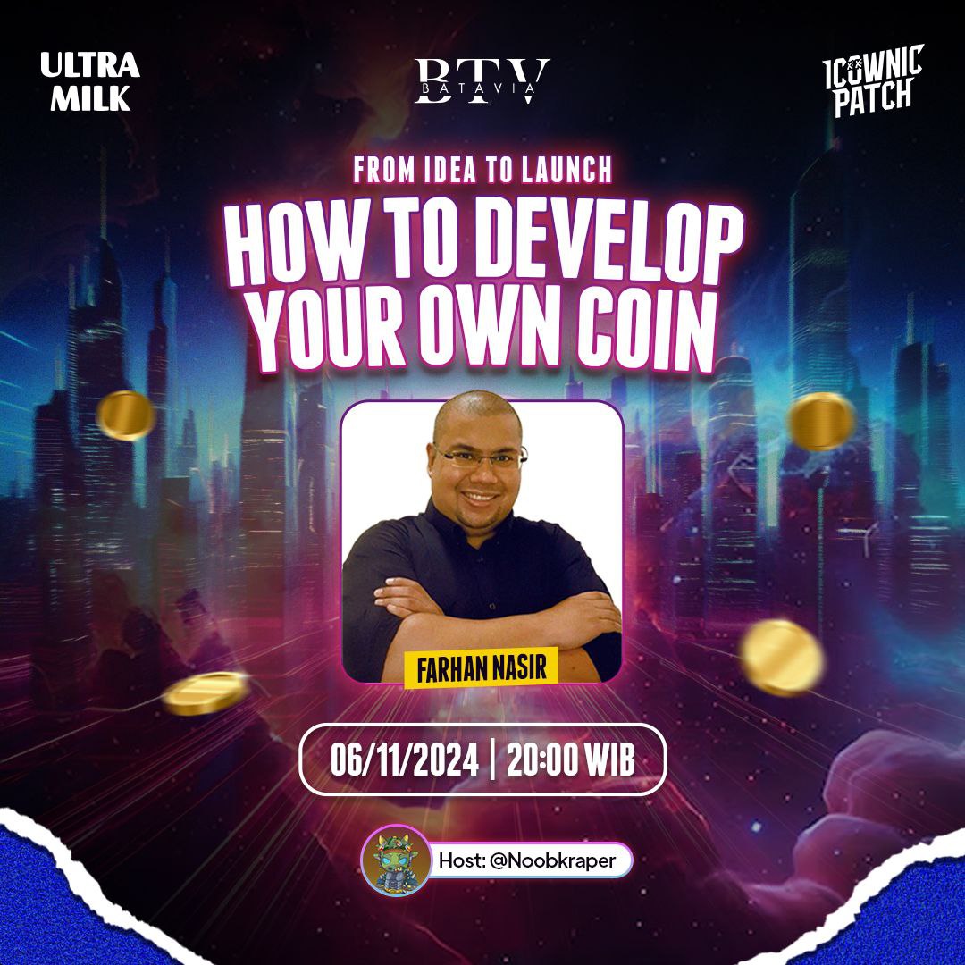 Poster webinar How to Develop Your Own Coin, 6 November 2024